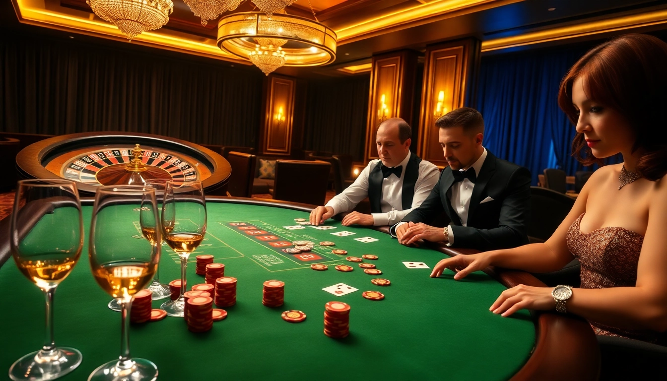 Experience the thrill of RR88 casino with vibrant poker and roulette scenes.