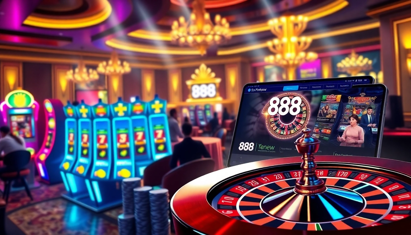 Experience the excitement of gambling at 888new with vibrant slot machines and engaging online betting.