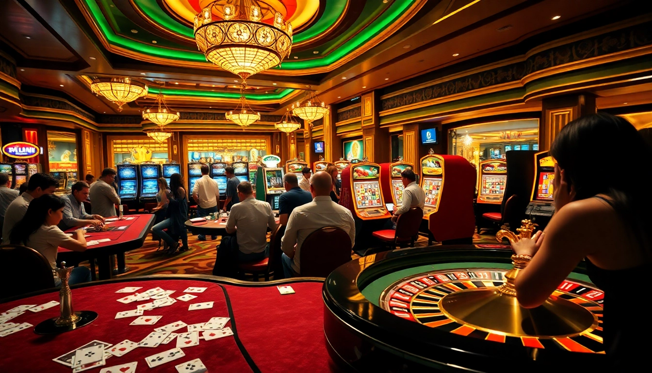 Experience the thrill of gambling at okfun casino with vibrant tables and exciting slot machines.