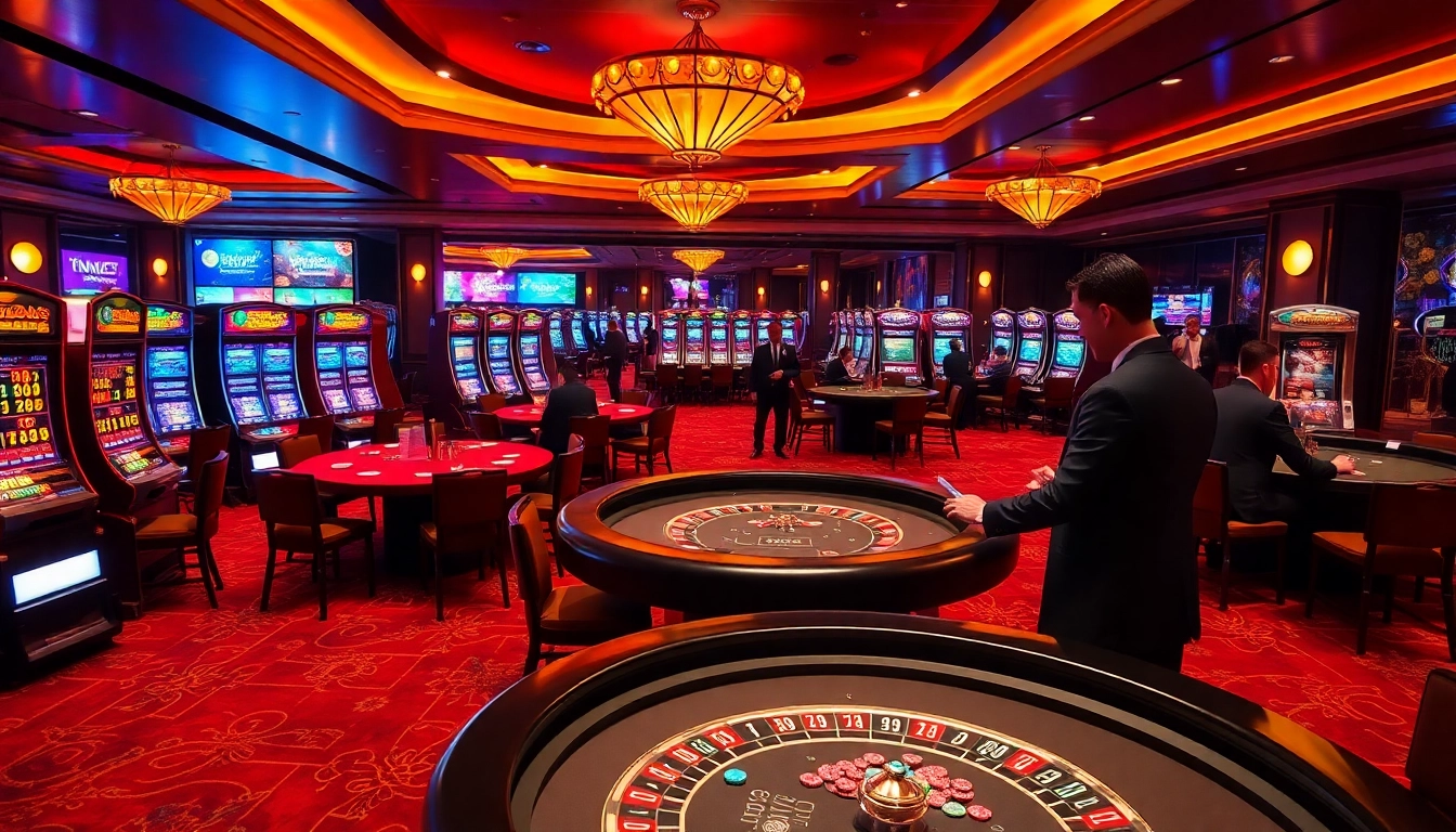 Experience high-stakes excitement at DH88's luxury casino tables as players engage in thrilling games.