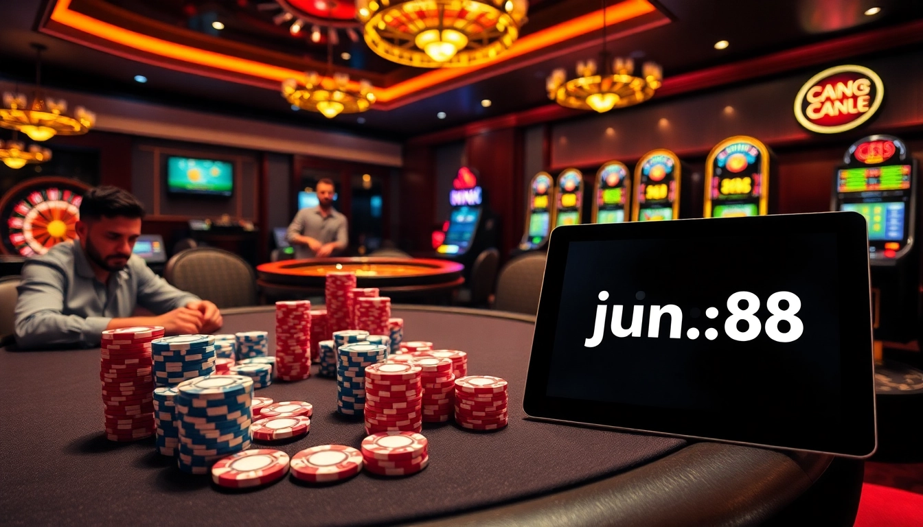 Experience the excitement of high-stakes gaming at https://jun88.buzz/ with vibrant casino elements.