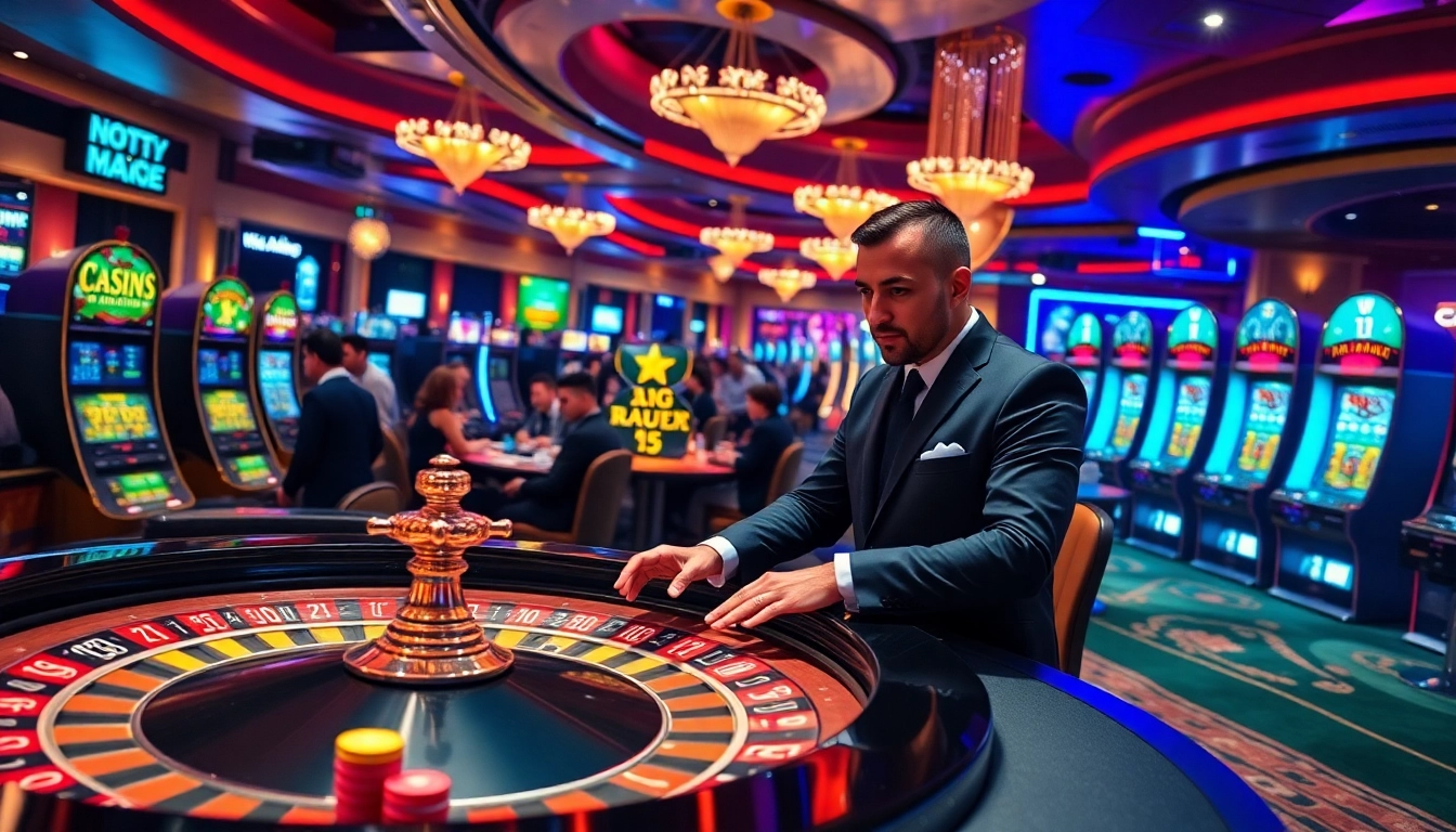 Players enjoying the excitement of online gambling at https://lode88uk.com/ with dazzling casino elements.