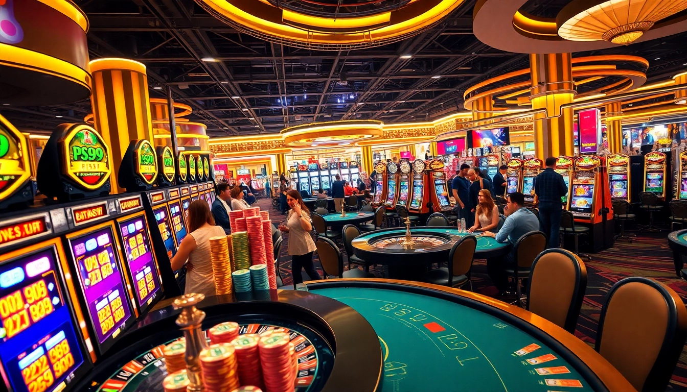 Experience thrilling PS99 casino gaming with immersive slot machines and vibrant poker tables.
