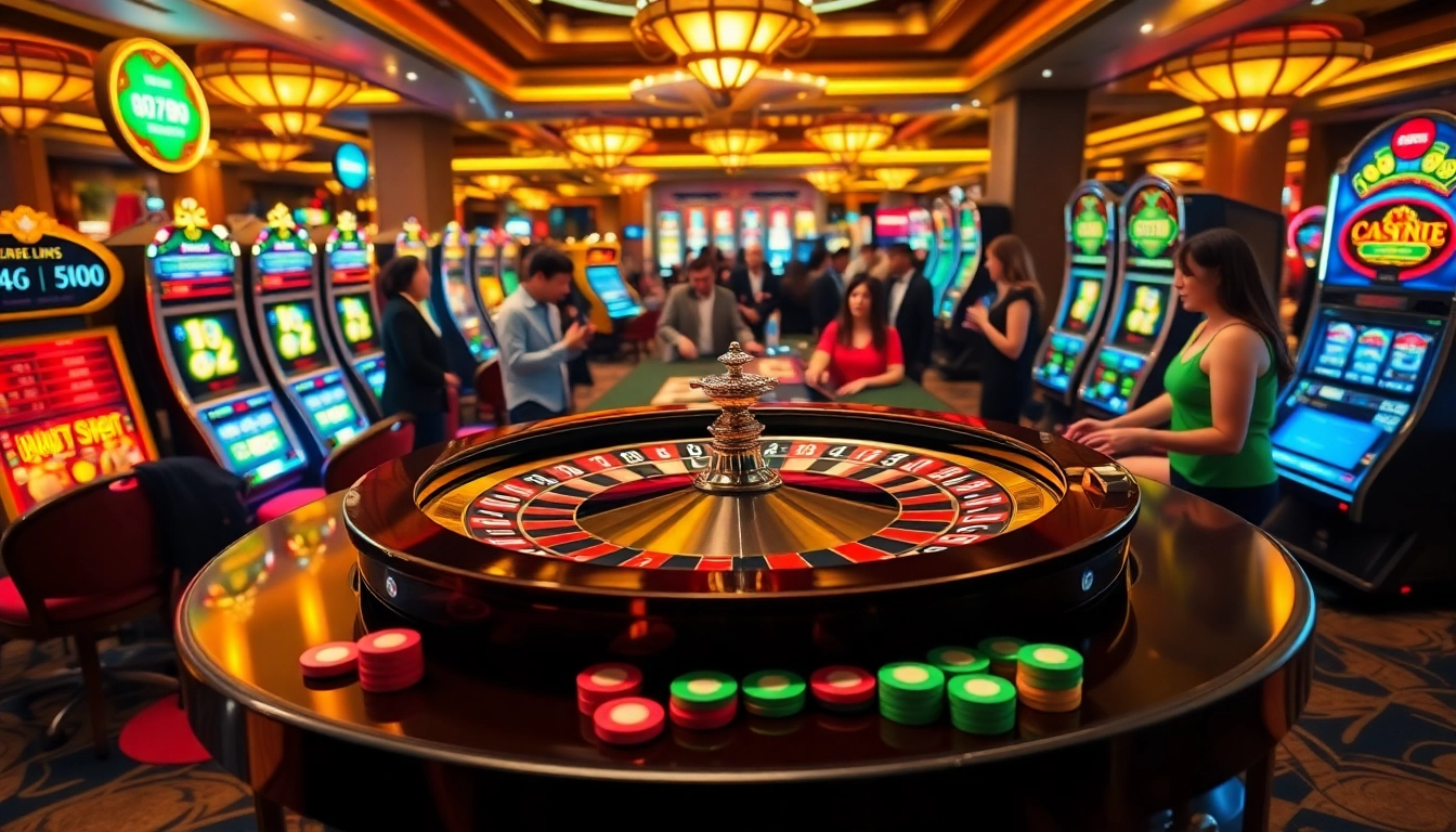 Experience thrilling gaming at 69vn com with a vibrant roulette table and dynamic players.