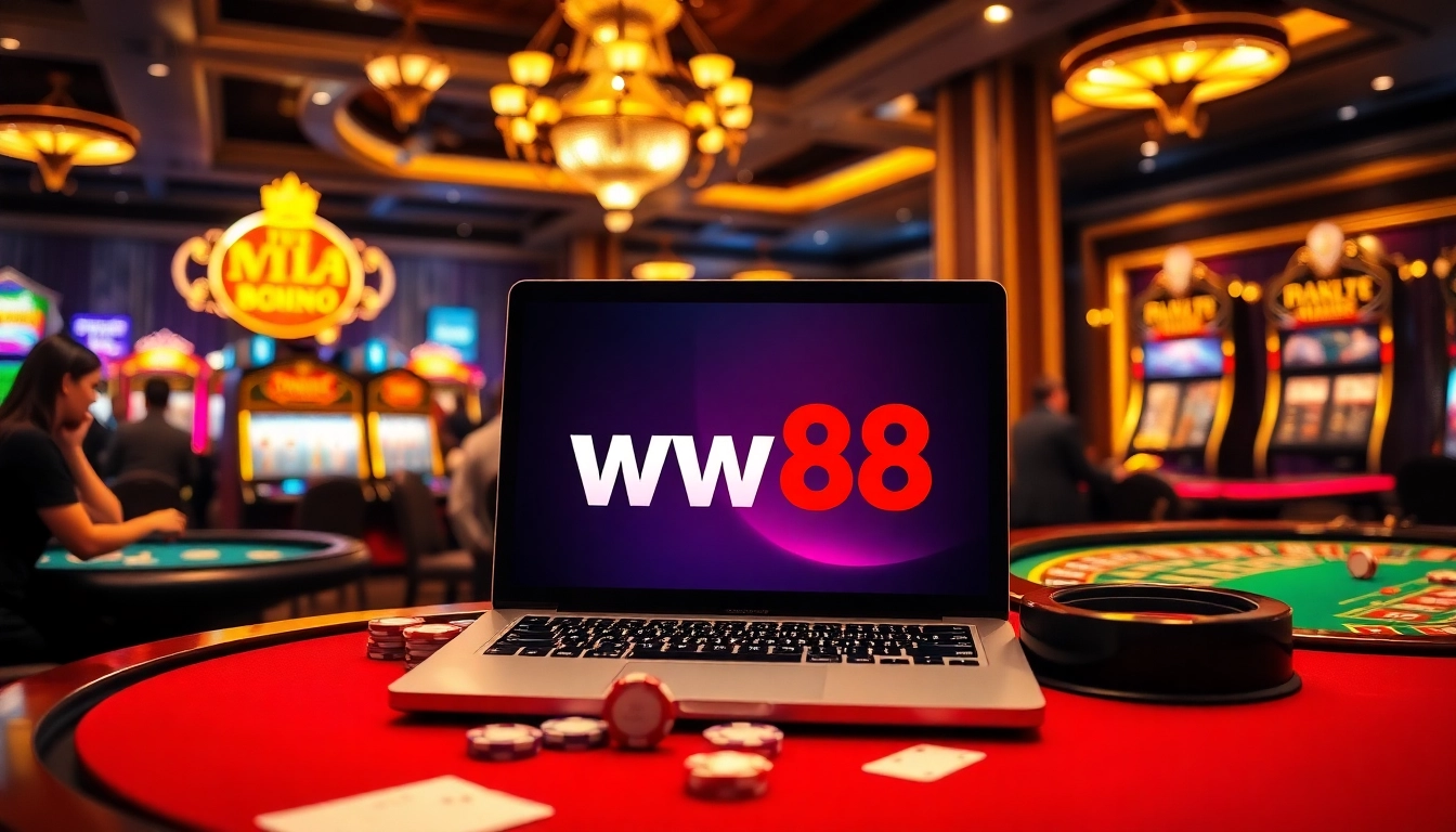 Experience thrilling gameplay at ww88 with vibrant casino tables and engaged players.