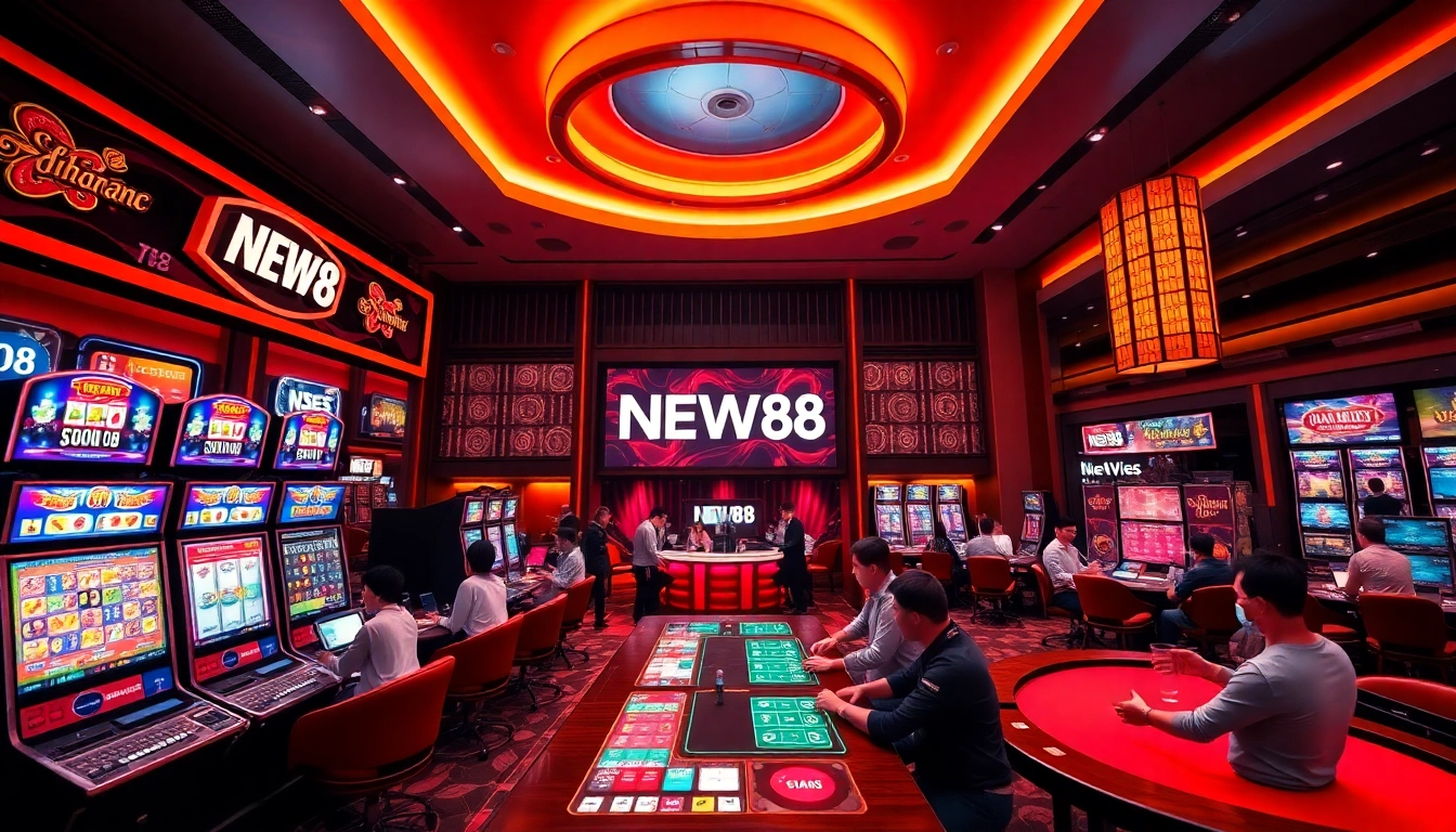 Experience the thrill of online gaming at new88go.com, featuring vibrant slot machines and live dealers.