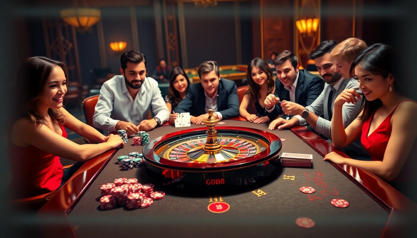 go88-themed poker chips and cards set on a luxurious casino table, capturing thrilling gambling excitement.