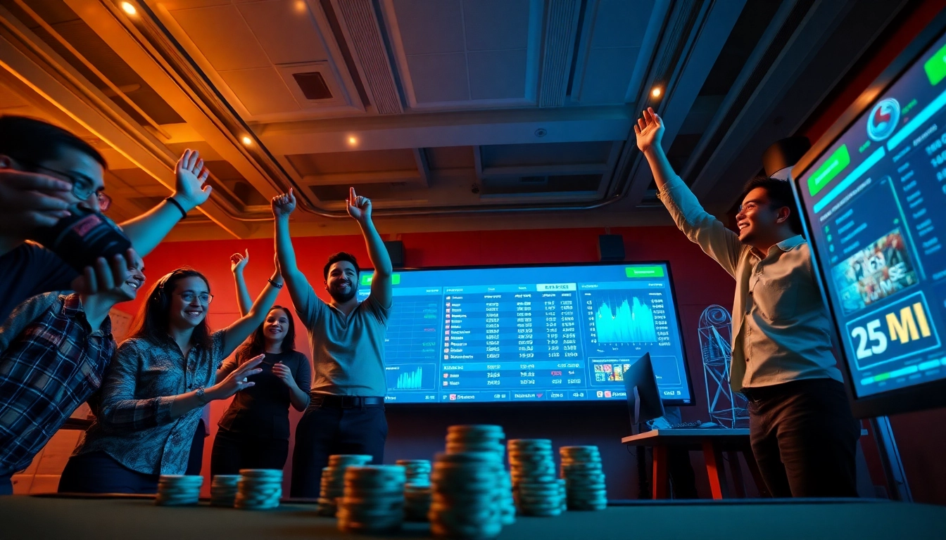 SBOBET.dance captures online gaming excitement with players engaging in sports betting and casino games.