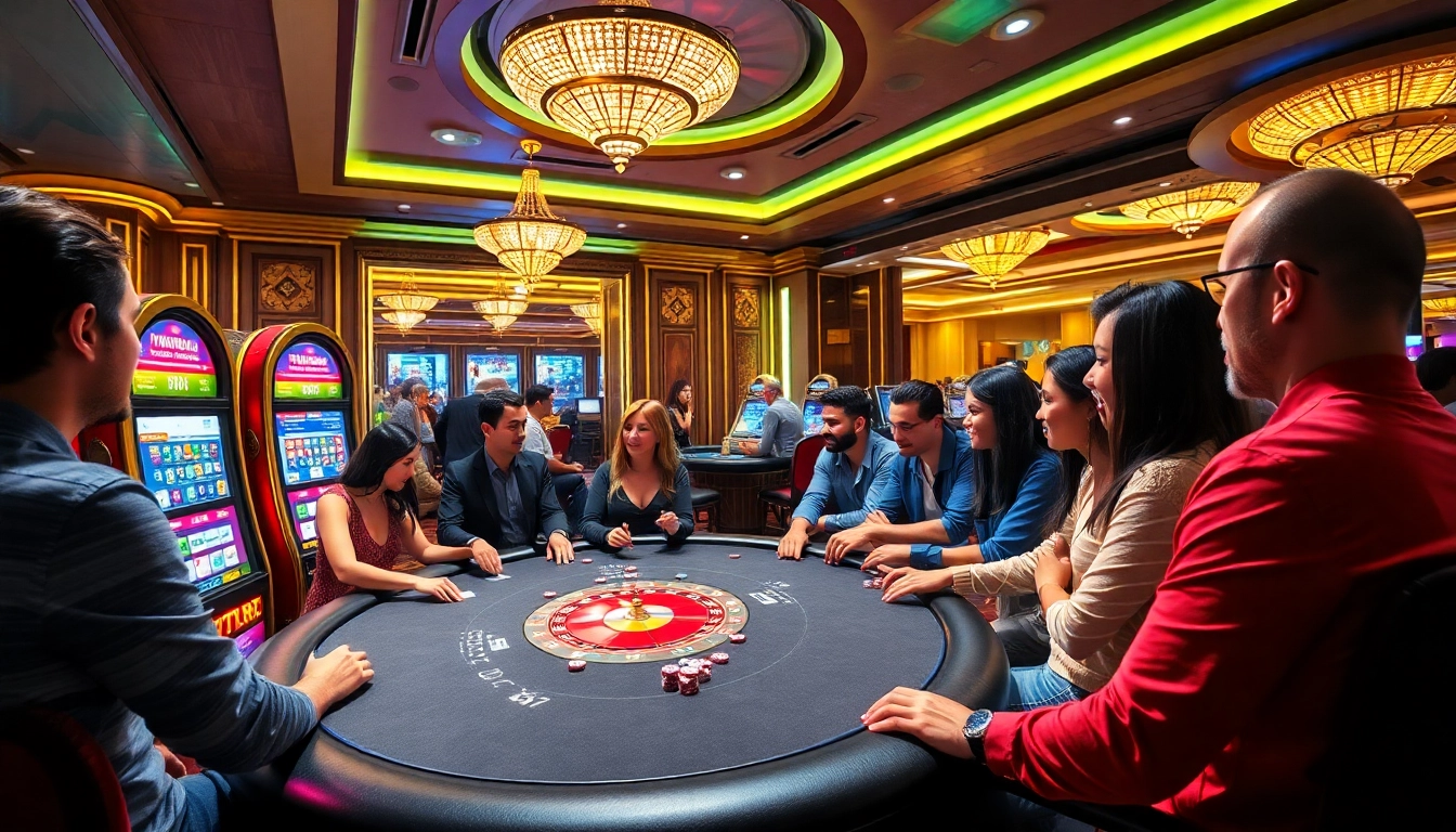 Experience the thrill of Luckywin with lively poker games and glowing slot machines.