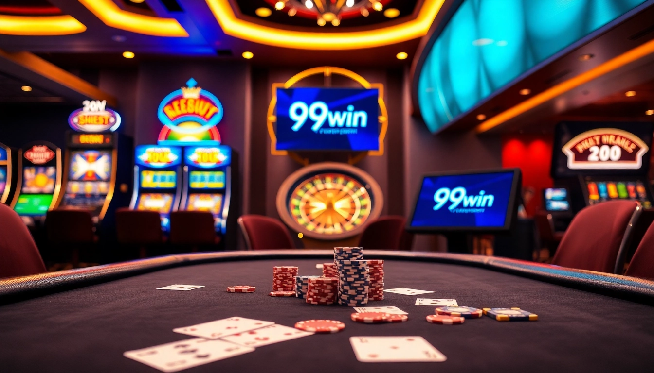 Experience thrilling gameplay with 99win on vibrant casino tables and dynamic slot machines.