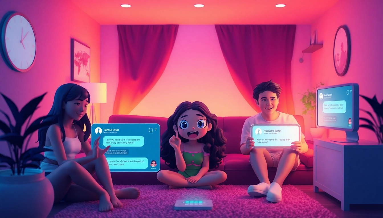 Engaging scene of character ai nsfw platform showcasing interactive chat with diverse personalities.
