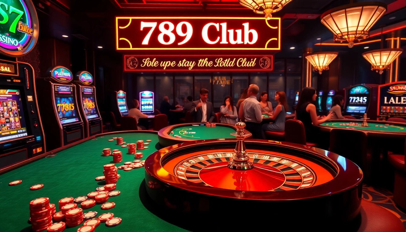 Experience high-stakes play at 789 Club with luxurious slot machines and captivating gaming atmosphere.