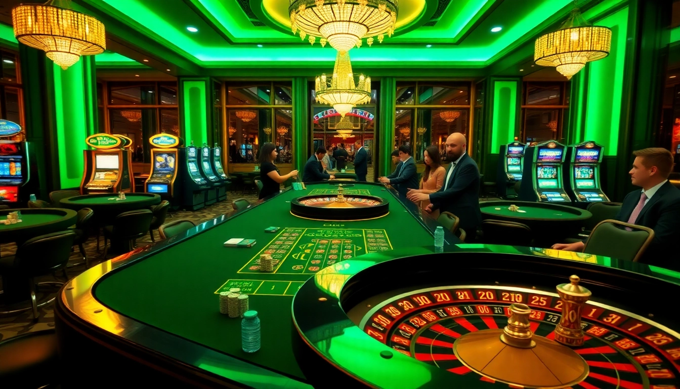 Players enjoying thrilling games at GG88 casino, highlighting excitement and luxury elements.